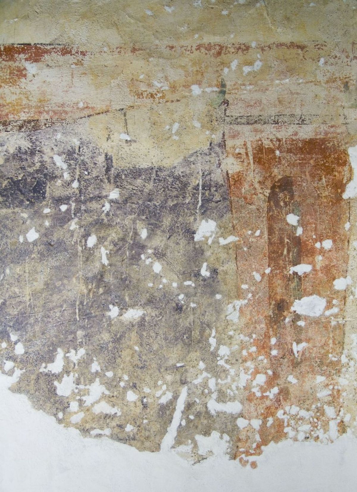 Tmelení - spodní část malovaného soklu