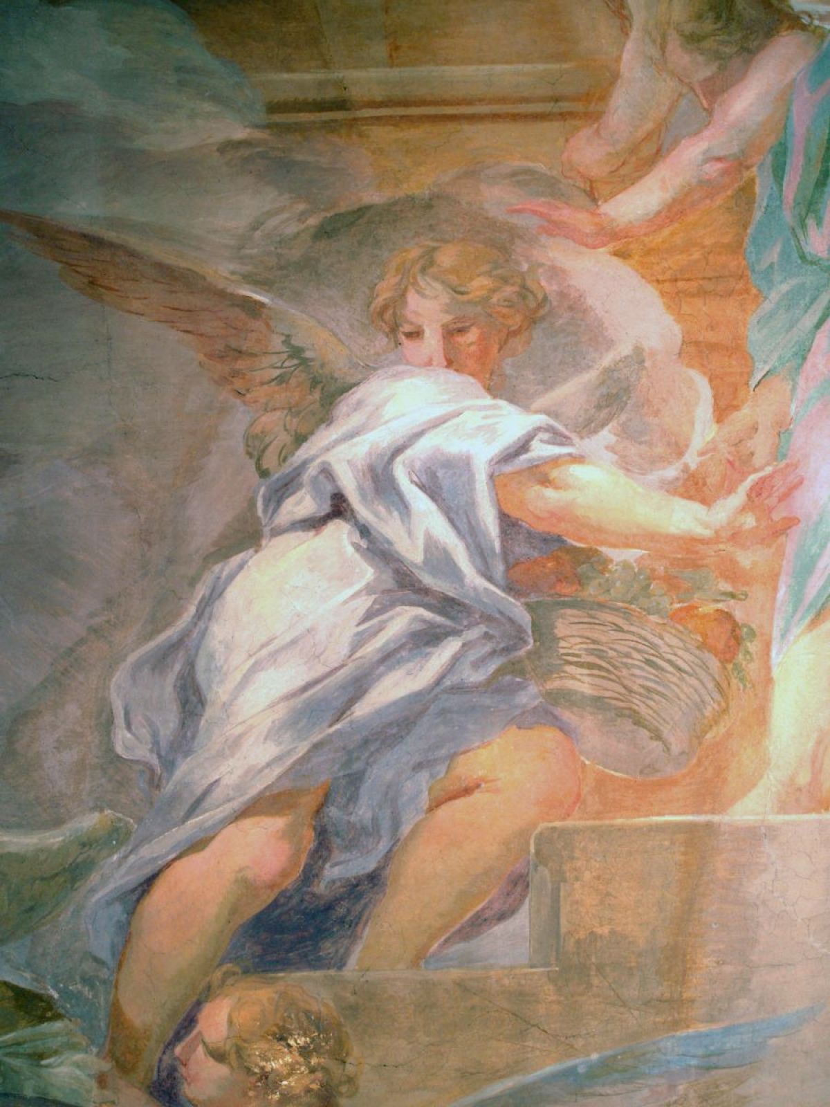 Stav po retuši – detail postavy anděla